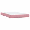 vidaXL Boxspringbett mit Matratze Rosa 120x220 cm Samt