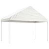 vidaXL Pavillon mit Dach Wei&szlig; 4,46x4,08x3,22 m Polyethylen
