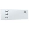 vidaXL Magnettafel Wandmontage Wei&szlig; 80x30 cm Hartglas