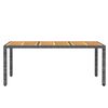 vidaXL 9-tlg. Garten-Essgruppe Poly Rattan Grau