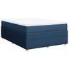vidaXL Boxspringbett mit Matratze Blau 140x200 cm Stoff
