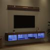vidaXL TV-Wandregal-Set mit LED 5 pcs Artisan-Eiche Holzwerkstoff