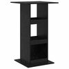 vidaXL Bartisch 60 x 60 x 100 cm Holzwerkstoff Schwarz Eichen-Optik
