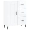vidaXL Sideboard Hochglanz-Wei&szlig; 69,5x34x90 cm Holzwerkstoff
