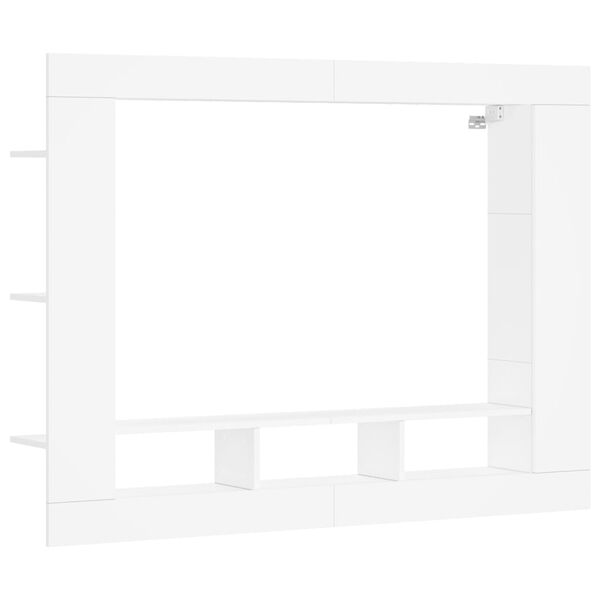 vidaXL TV-Schrank Wei&szlig; 152x22x113 cm Holzwerkstoff