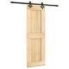 vidaXL Schiebetür mit Beschlag 70x210 cm Massivholz Kiefer