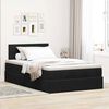 vidaXL Ottoman-Bett mit Matratze Schwarz 120x200 cm Samt