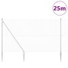 vidaXL Zaunpfosten Silber 25 x 1,5 m (16 x 16 mm Netz) Stahl