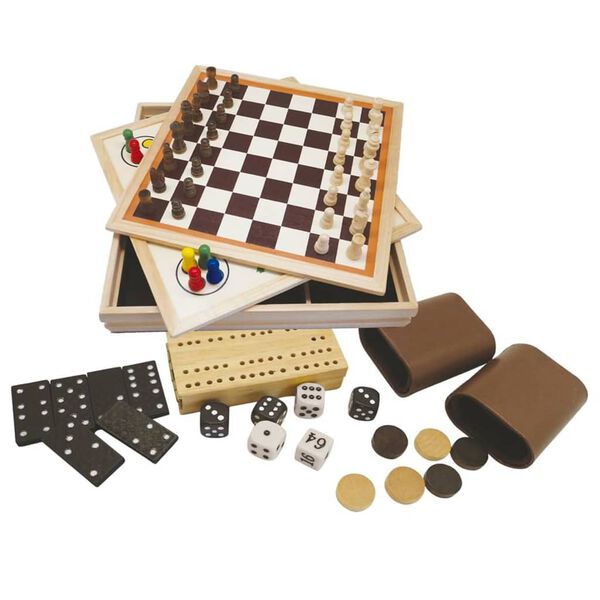 Clown Games 9-in-1 Spiele-Set Holz