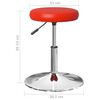 vidaXL Barhocker Rot Kunstleder