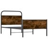 vidaXL Bettgestell ohne Matratze 100x200 cm Sonoma-Eiche Holzwerkstoff