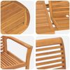 vidaXL Garten Essgruppe 5 pcs Braun Massivholz Teak