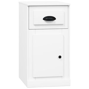 vidaXL Beistellschrank mit Schublade Wei&szlig; 40x50x75 cm Holzwerkstoff