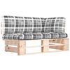 vidaXL Outdoor-Ecksofa Paletten Kiefernholz Impr&auml;gniert