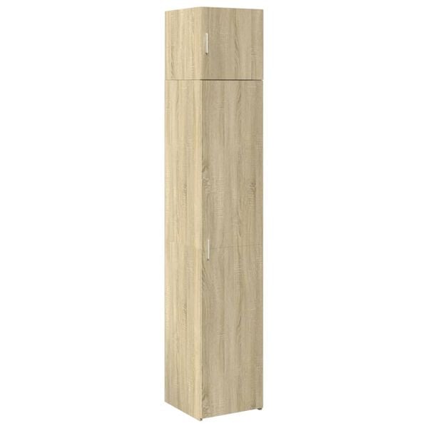 vidaXL Hochschrank Schmal Sonoma-Eiche 40x42,5x225 cm Holzwerkstoff