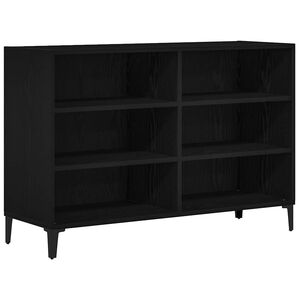 vidaXL Sideboard Schwarz Eichen-Optik 103,5 x 35 x 70 cm Holzwerkstoff