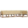 vidaXL Outdoor-Sofagarnitur 5 stk. Natur und Beige