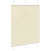 vidaXL Plissee Creme 110x100 cm Stoffbreite 109,4 cm Polyester