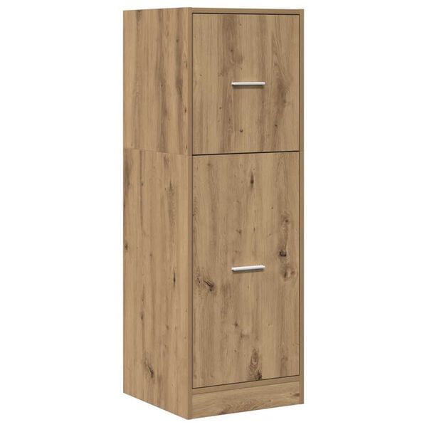 vidaXL Apothekerschrank Artisan-Eiche 40x41x118 cm Holzwerkstoff