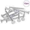 vidaXL N&auml;gel f&uuml;r Holz 12 pcs Silber &Oslash; 3 x 15 mm Metall