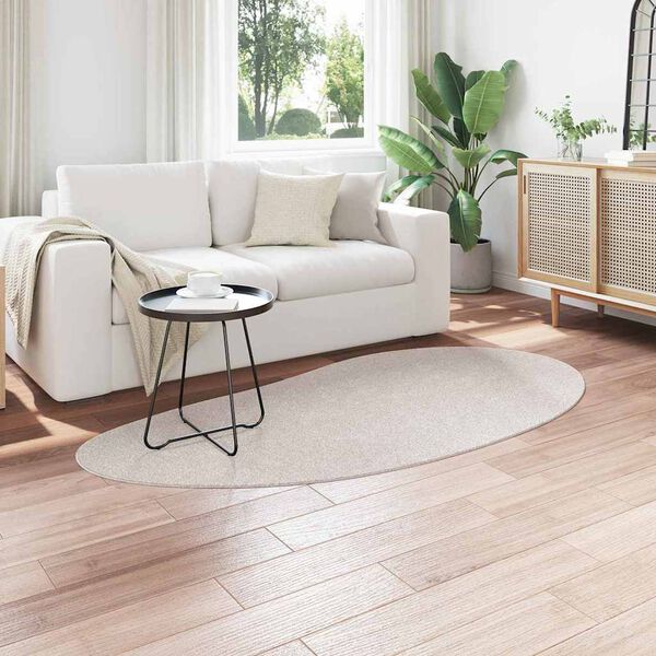 vidaXL Bereichsteppiche HUARTE Sand 100 x 200 cm Polyester