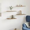 vidaXL Wandregale 4 Stk. Artisan-Eiche 40x20x1,5 cm Holzwerkstoff