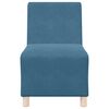vidaXL Modulares Armfreies Sofa 3 pcs Blau 55 x 74 x 82 cm Samt