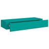 vidaXL Wand-Schubladenregal Blau 60x23,5x10 cm MDF