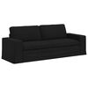 vidaXL Sofa Set 2 pcs Schwarz 182 x 80 x 82 cm Stoff