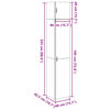 vidaXL Hochschrank Schmal R&auml;uchereiche 40x42,5x225 cm Holzwerkstoff