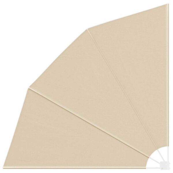 vidaXL Balkon Sichtschutz Beige 210 x 210 cm Polyester
