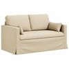 vidaXL Sofa 2 pcs Creme 139 x 78 x 80 cm Stoff