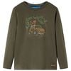 Kinder-Langarmshirt Khaki 92