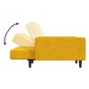 vidaXL Schlafsofa 2-Sitzer Gelb Samt