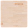 vidaXL Tischplatte Quadratisch 60x60x2,5 cm Eichenholz Unbehandelt