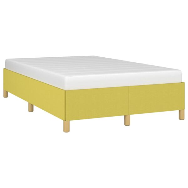 vidaXL Bettgestell ohne Matratze Gr&uuml;n 120x200 cm Stoff