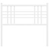 vidaXL Kopfteil Metall Weiß 107 cm