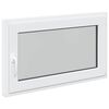vidaXL Kellerfenster RISOR 100 x 70 cm PVC und Glas Wei&szlig;