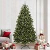 vidaXL K&uuml;nstlicher Weihnachtsbaum Gr&uuml;n 240 cm PVC und Metall