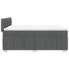 vidaXL Boxspringbett mit Matratze Dunkelgrau 140x190 cm Stoff