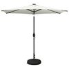 vidaXL Gartenparasol mit LED-Lichtern und Sockel 270 x 270 cm