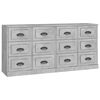 vidaXL Sideboards 2 Stk. Betongrau Holzwerkstoff