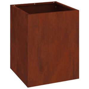 vidaXL Garten-Pflanzgef&auml;&szlig; Rostoptik 32 x 32 x 40 cm Wetterfeststahl