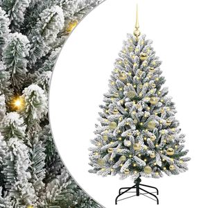 vidaXL K&uuml;nstlicher Weihnachtsbaum 120 cm 150 LEDs Warmes Wei&szlig;