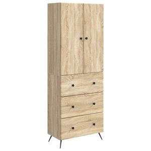 vidaXL Schrankset 2 pcs Sonoma-Eiche 66 x 34,5 x 90 cm Holzwerkstoff