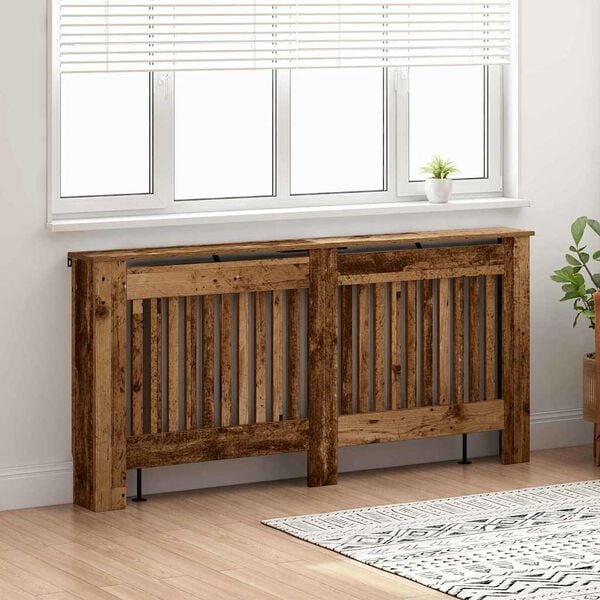 vidaXL Heizkörperabdeckung Altholz 172 x 19 x 81,5 cm Holzwerkstoff