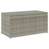 vidaXL Gartenbox Poly Rattan 100x50x50 cm Grau
