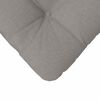 vidaXL Sitzkissen 4 pcs Taupe 45 x 45 x 12 cm Stoff