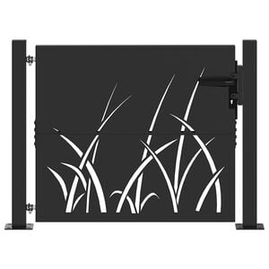 vidaXL Gartentor 110 x 105 cm Pulverbeschichteter Stahl Abschlie&szlig;bar