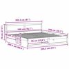 vidaXL Bettrahmen mit Kopfteil Natur 200 x 200 cm Massives Kiefernholz